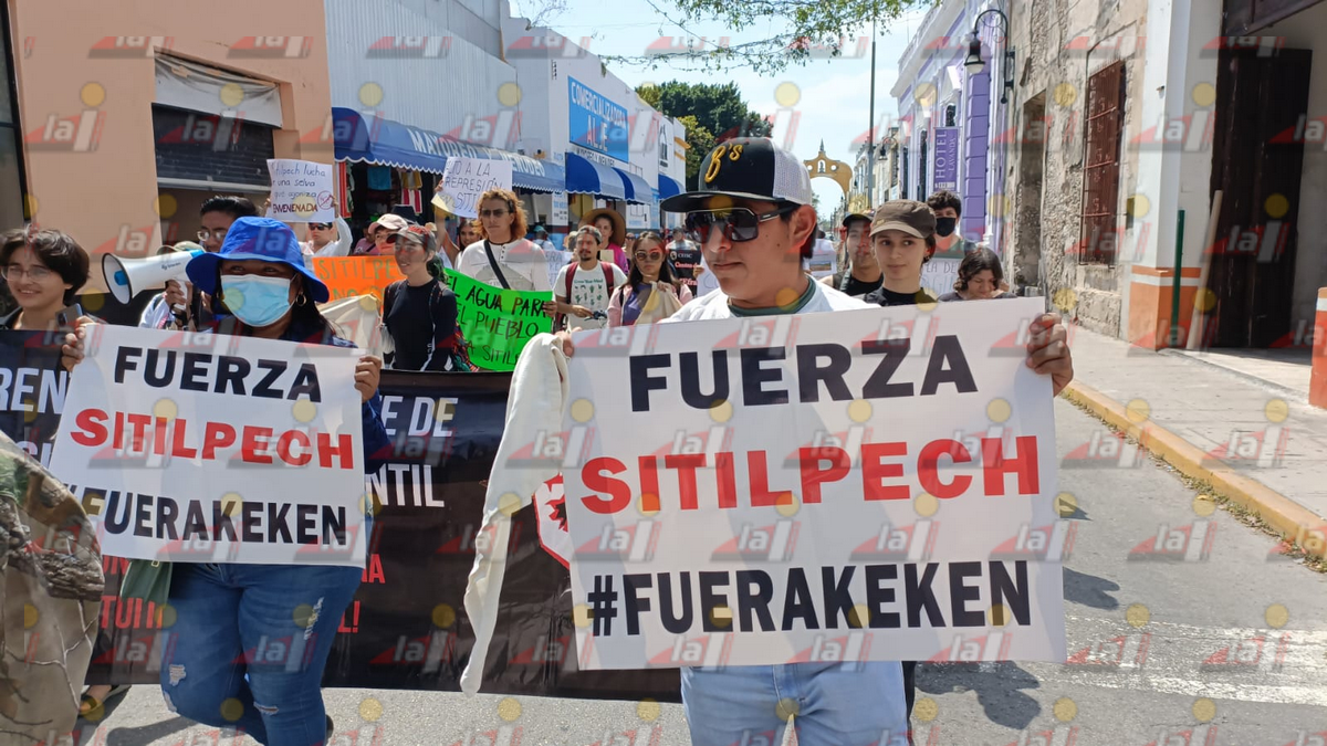 Ciudadanos y pobladores de Sitilpech protestan en contra de la granja ...